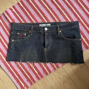 Vintage Paris Blue Mini Skirt
